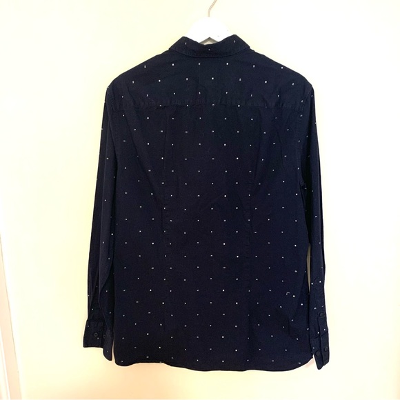 A-Frame navy stretch tailored fit shirt C012 - Picture 4 of 4